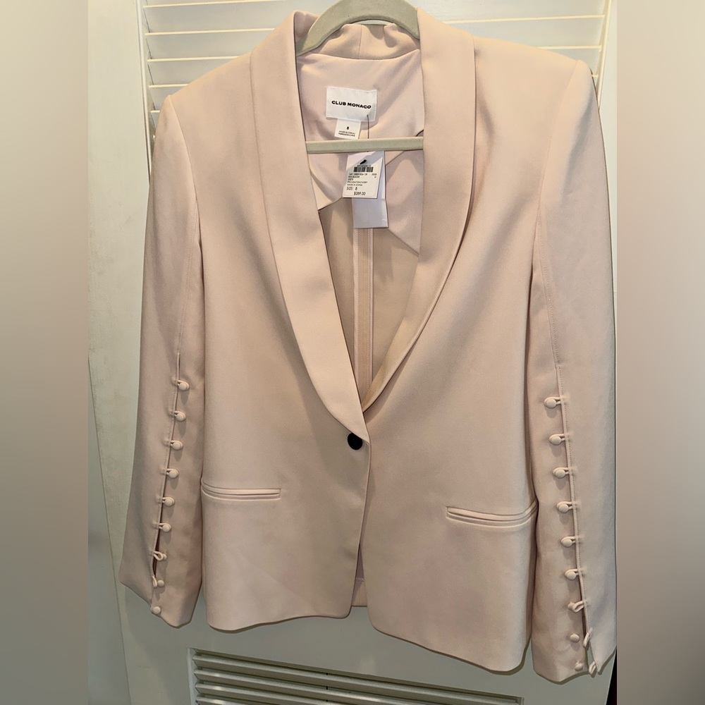 Club Monaco blazer with button sleeve detail size medium